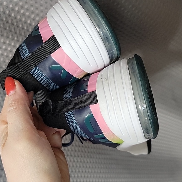 Nike Air Max Black Rainbow Sunset Running Workout Active Women Sneakers Size 9 - Picture 4 of 8